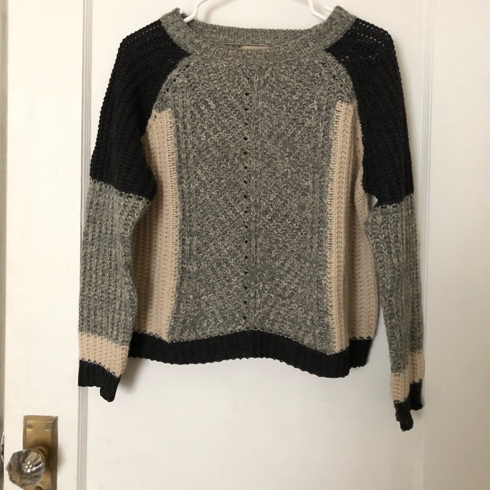 Color block sweater
